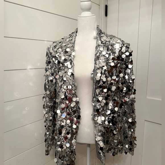Nasty Gal - Premium Mixed Sequin Double Breasted Blazer - SOLD OUT - worn once - Picture 4 of 8